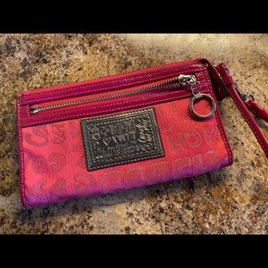 Coach poppy wristlet